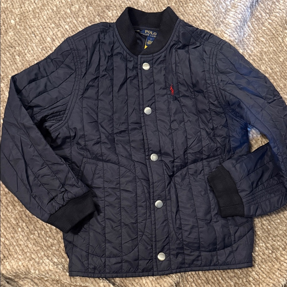 Polo by Ralph Lauren Kids Dark Blue Quilted Puffer Jacket